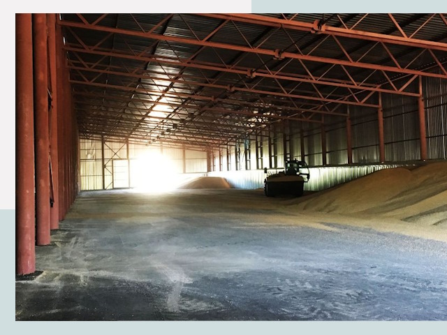 Строительство зернохранилищ в Топках