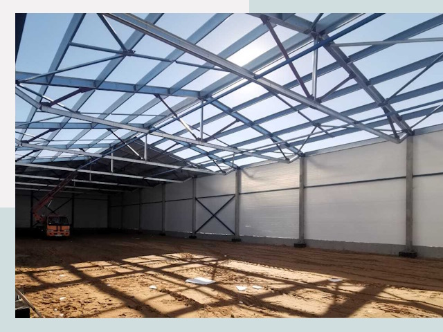 Строительство сенохранилищ в Топках