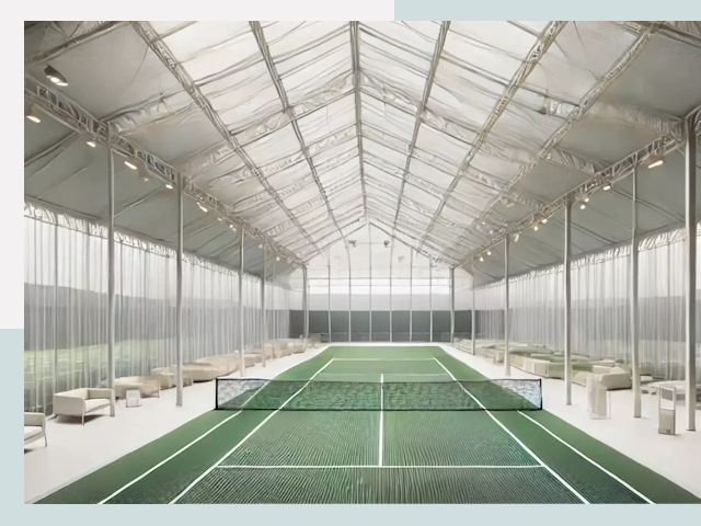 Строительство теннисных кортов в Топках