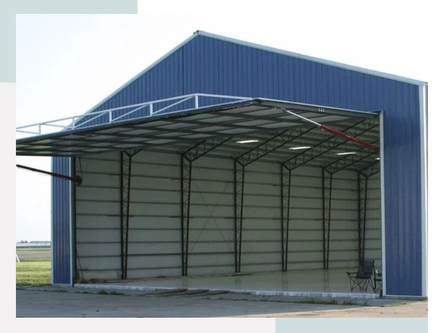 Прямо стенные ангары в Топках